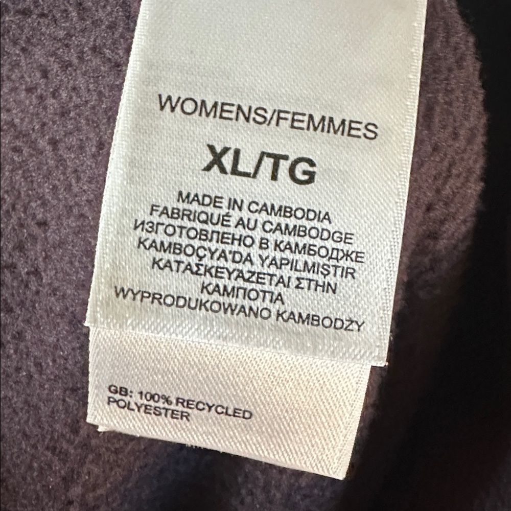 The North Face Women’s XL Quarter Zip Fleece Pullover Plum Purple - Picture 10 of 10